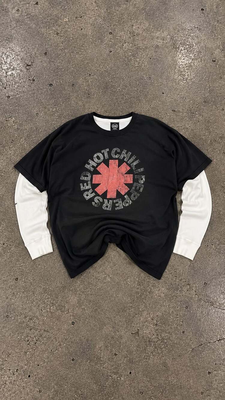 Hanes Red Hot Chili Peppers T-Shirt Size XL Black